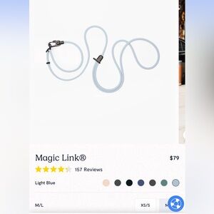 Fable Magic Link Light Blue M/L NWT